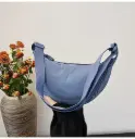 Nylon Crescent Crossbody Bag 