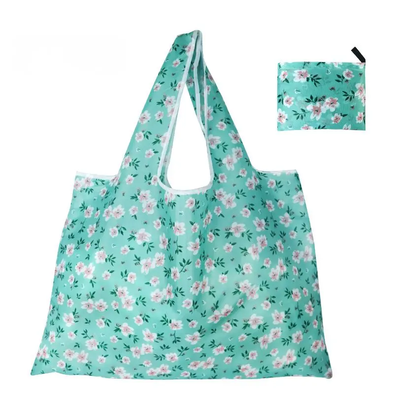 Large Foldable Nylon Reusable Grocery Bag